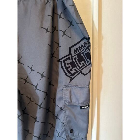 MMA Elite Gray Graphic Board Shorts – Men’s 2XL - Picture 4 of 7